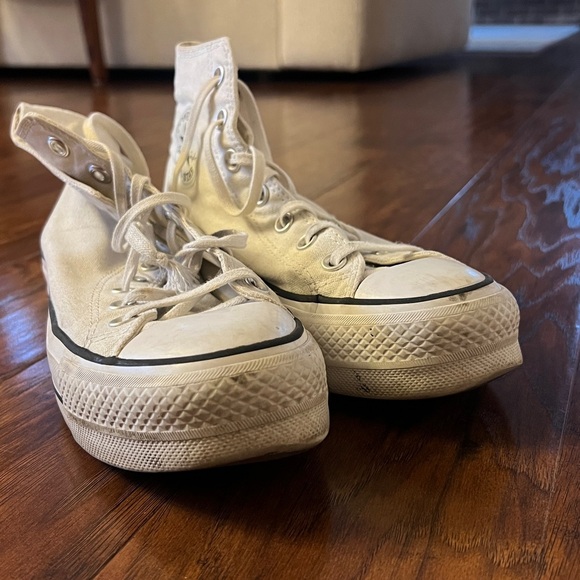 Converse White Hightop Converse Platform - Picture 6 of 7